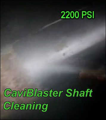 Caviblaster Shaft Cleaning